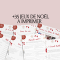 Jeux de Noël à imprimer pour adulte - Rouge et Blanc - 35 Activités PDF