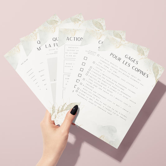 Jeux EVJF à domicile : 65 jeux imprimables pour un EVJF à la maison - Gages pour Evjf - Activités Evjf