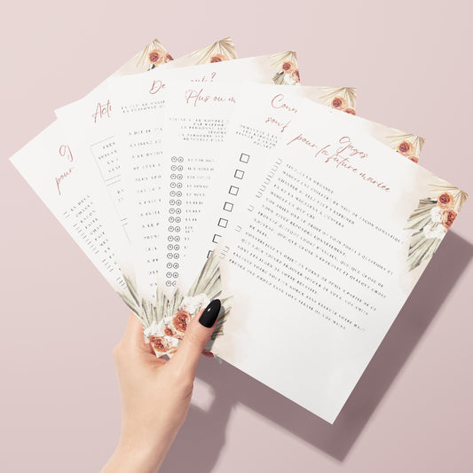 Jeux EVJF à domicile : 65 jeux imprimables pour un EVJF à la maison - Gages pour Evjf - Activités Evjf