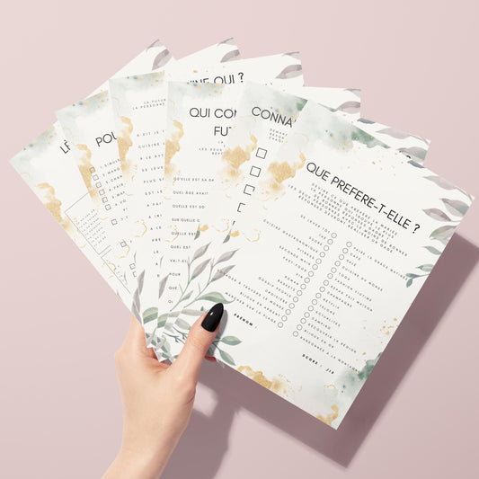 Jeux EVJF à domicile : 65 jeux imprimables pour un EVJF à la maison - Gages pour Evjf - Activités Evjf