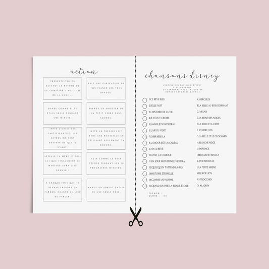 Jeux Evjf à imprimer - Pack de +65 Jeux Evjf imprimable - Gages pour Evjf - Activités Evjf - Animation Evjf en Français - Cartes EVJF