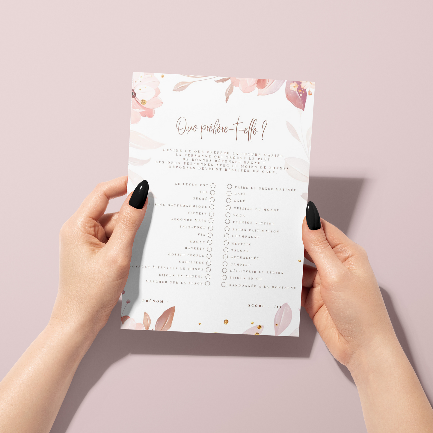 Jeux EVJF à domicile : 65 jeux imprimables pour un EVJF à la maison - Gages pour Evjf - Activités Evjf