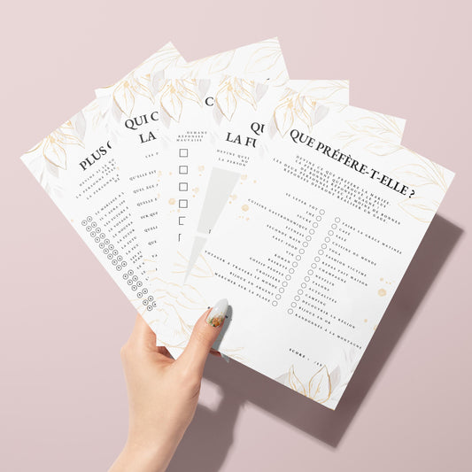 Jeux EVJF à domicile : 65 jeux imprimables pour un EVJF à la maison - Gages pour Evjf - Activités Evjf