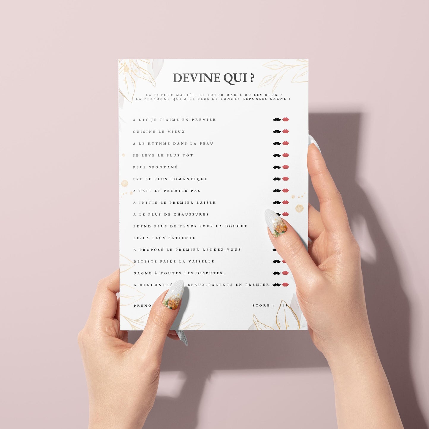 Jeux EVJF à domicile : 65 jeux imprimables pour un EVJF à la maison - Gages pour Evjf - Activités Evjf
