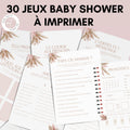 Jeux Baby Shower à Imprimer Chic - 30 Activités Fête Prénatale