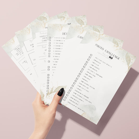 Jeux EVJF à imprimer - 60 Gages, Défis & Challenges pour un enterrement de vie de jeune fille - Activités EVJF - Animations EVJF