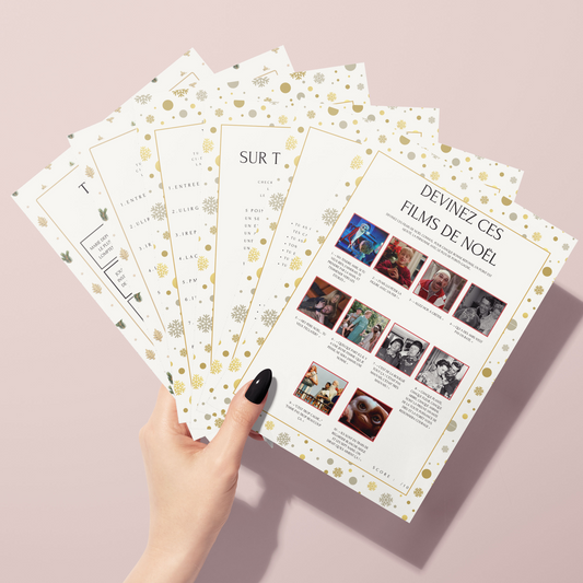 Jeux de Noël en Français à télécharger et imprimer