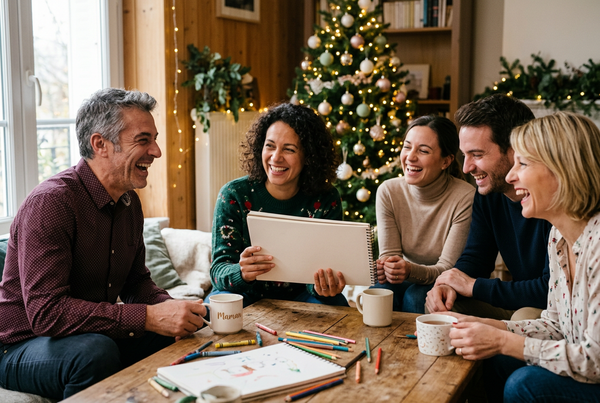 Jeux de Noël rigolos pour adultes : 5 idées faciles pour rire ensemble
