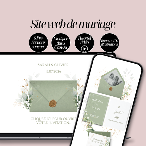 Site Web de mariage Canva