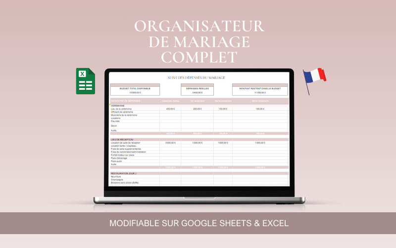 Organisateur de Mariage – Outils et Check-lists pour une Planification de mariage Parfaite