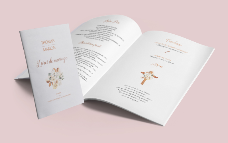 Livret de messe mariage