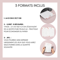 Kit EVJF à Imprimer Rose Fleuri Élégant - 65 Jeux + Gages - BESTSELLER