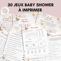 Jeux Baby Shower à Imprimer Baleine - 30 Activités Fête Prénatale