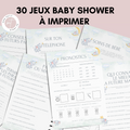 Jeux Baby Shower à Imprimer Éléphant - 30 Activités Fête Prénatale
