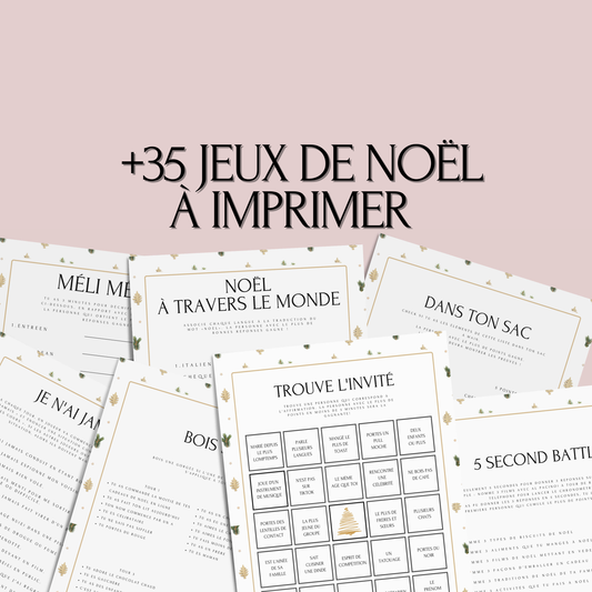 Jeux de Noël en Français à télécharger et imprimer 