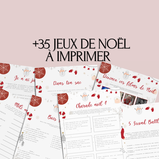 Jeux de Noël en Français à télécharger et imprimer 