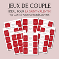 Jeux de Couple à imprimer - Rouge - 150 Cartes romantiques PDF
