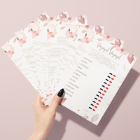 Kit EVJF à Imprimer Rose Fleuri Élégant - 65 Jeux + Gages - BESTSELLER