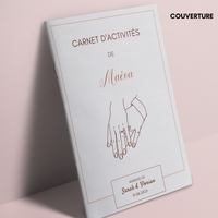 Livret activité enfant mariage à personnaliser Canva - Terracotta - Coloriage PDF