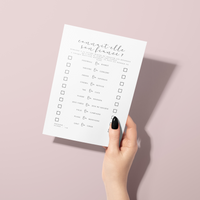 Kit EVJF à Imprimer Minimaliste - 65 Jeux + Gages à Domicile