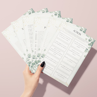 Jeux Anniversaire Adulte Eucalyptus - 30 Activités PDF à Imprimer