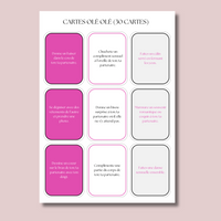 Jeux de Couple à imprimer - Rose - 150 Cartes romantiques PDF