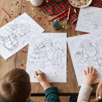 Pack Géant 100 Coloriages de Noël à Imprimer - Téléchargement Instantané PDF