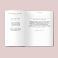 Livret de messe Mariage à personnaliser Canva - Eucalyptus - Modèle PDF