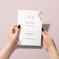 Jeu des 12 mois à personnaliser Canva - Boho & Terracotta - Activité mariage PDF