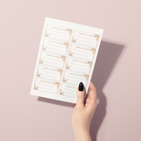 Jeu Tombola des mariés à personnaliser Canva - Boho Moderne - PDF à imprimer