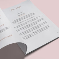 Livret de messe Mariage à personnaliser Canva - Fleuri Terracotta - Modèle PDF