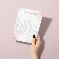 Kit EVJF à Imprimer Aquarelle Rose & Vert Fleuri - 65 Jeux + Gages à Domicile