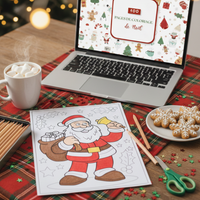 Pack Géant 100 Coloriages de Noël à Imprimer - Téléchargement Instantané PDF