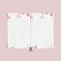 Kit EVJF à Imprimer Rose Fleuri Élégant - 65 Jeux + Gages - BESTSELLER