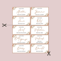 Jeu des binômes à imprimer - Carte jeu des binômes PDF - Jeu des duos célèbres - Jeu des binômes mariage liste