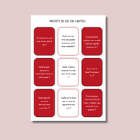 Jeux de Couple à imprimer - Rouge - 150 Cartes romantiques PDF