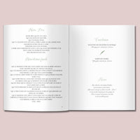 Livret de messe Mariage à personnaliser Canva - Eucalyptus - Modèle PDF