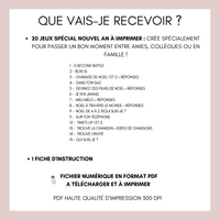 Jeux Nouvel An à imprimer pour adulte - 20 Activités festives PDF