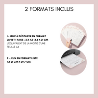 Jeux Anniversaire Adulte Thème Floral Rose - 30 Activités Imprimables
