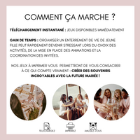 Jeux EVJF en Ville à Imprimer Champêtre Rose - 60 Gages & Défis