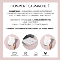 Jeu des 12 mois à personnaliser Canva - Boho & Terracotta - Activité mariage PDF