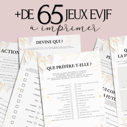 Jeux EVJF à domicile : 65 jeux imprimables pour un EVJF à la maison - Gages pour Evjf - Activités Evjf