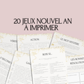 Jeux Nouvel An à imprimer pour adulte - 20 Activités festives PDF