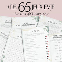 Kit EVJF à Imprimer Eucalyptus - 65 Jeux + Gages à Domicile