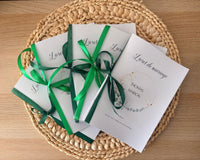 Livret de messe Mariage à personnaliser Canva - Eucalyptus - Modèle PDF