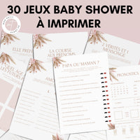 Jeux Baby Shower à Imprimer Chic - 30 Activités Fête Prénatale