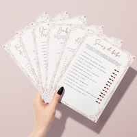 Kit Jeux Baby Shower à personnaliser Canva - Floral Boho Chic - PDF à imprimer