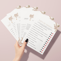 Jeux Baby Shower à Imprimer Fleuri Neutral - 30 Activités Fête Prénatale