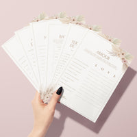 Jeux Baby Shower à Imprimer Rose Floral - 30 Activités Fête Prénatale