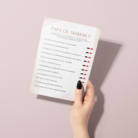 Jeux Baby Shower à Imprimer Rose et Blanc Aquarelle - 30 Activités Fête Prénatale